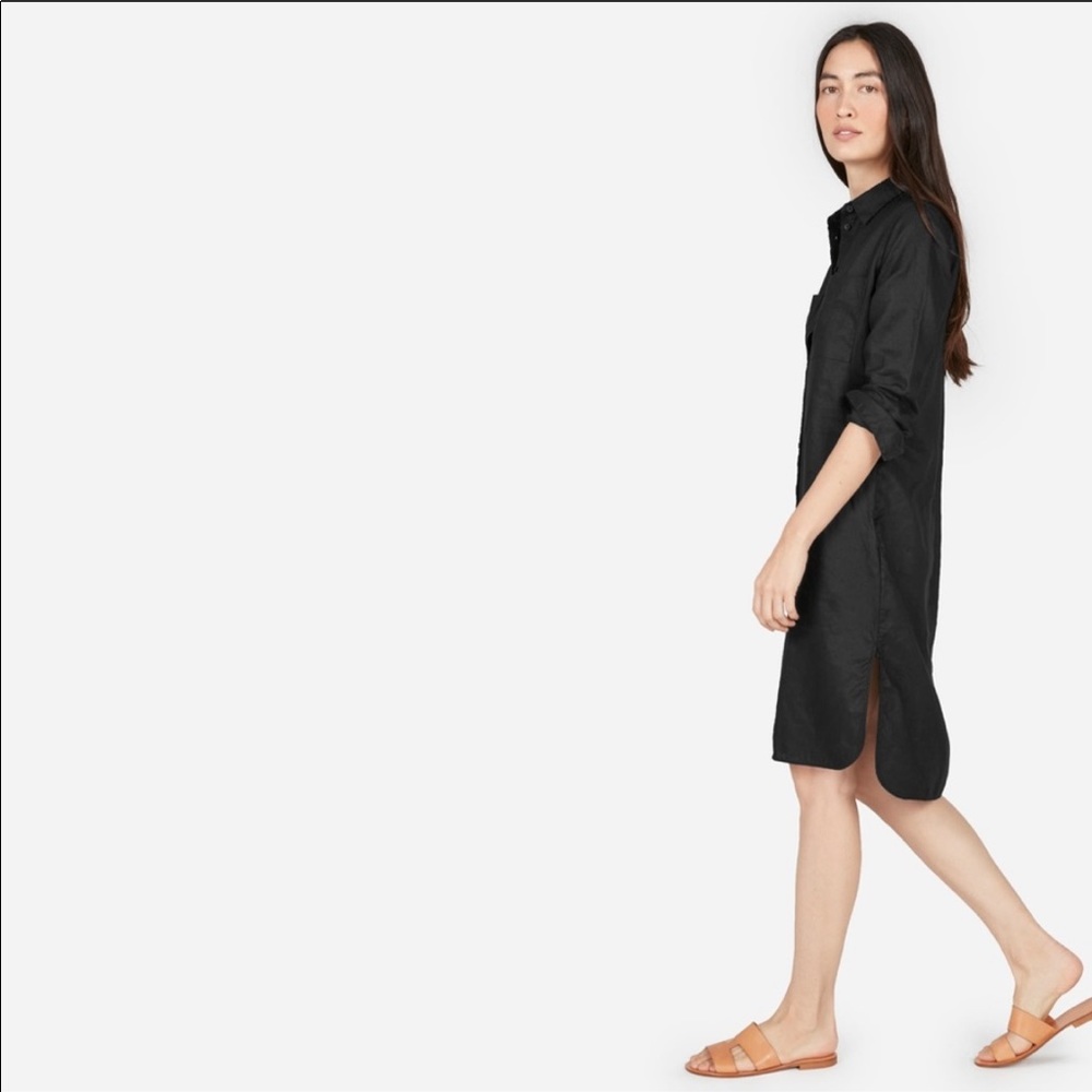 NWOT Everlane Linen Shirt Dress 8